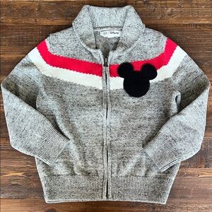 Gap x Disney Kids Gray Mickey Mouse Cardigan